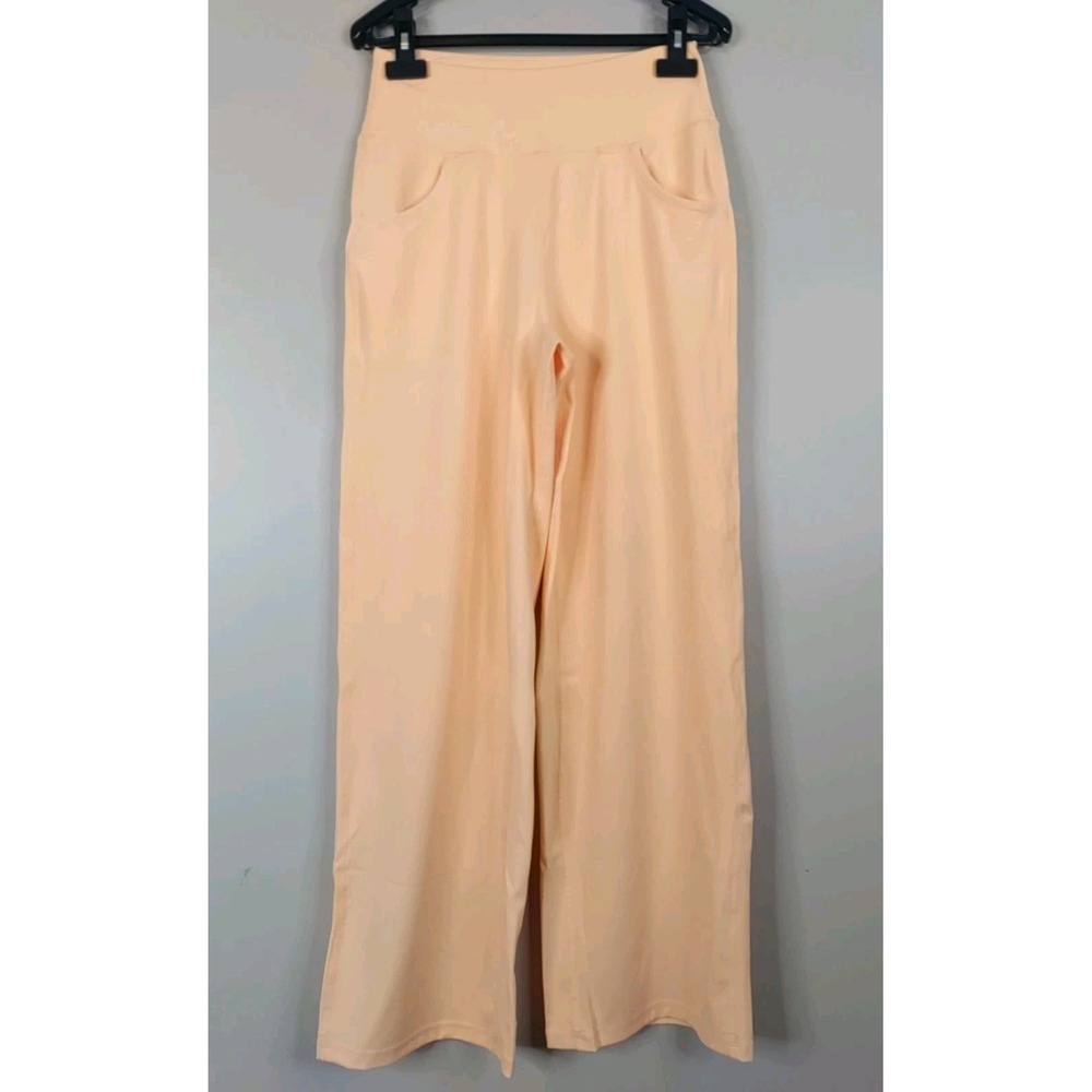 ESOFT Women Orange Sherbert Straight leg Pockets Sport Yoga Leggings Size‎ S